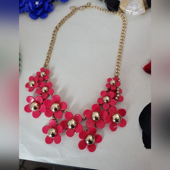 Y2K Jewelry Bundle Necklace Earrings Chunky 2000s Feather Colorful Statement - Picture 8 of 10